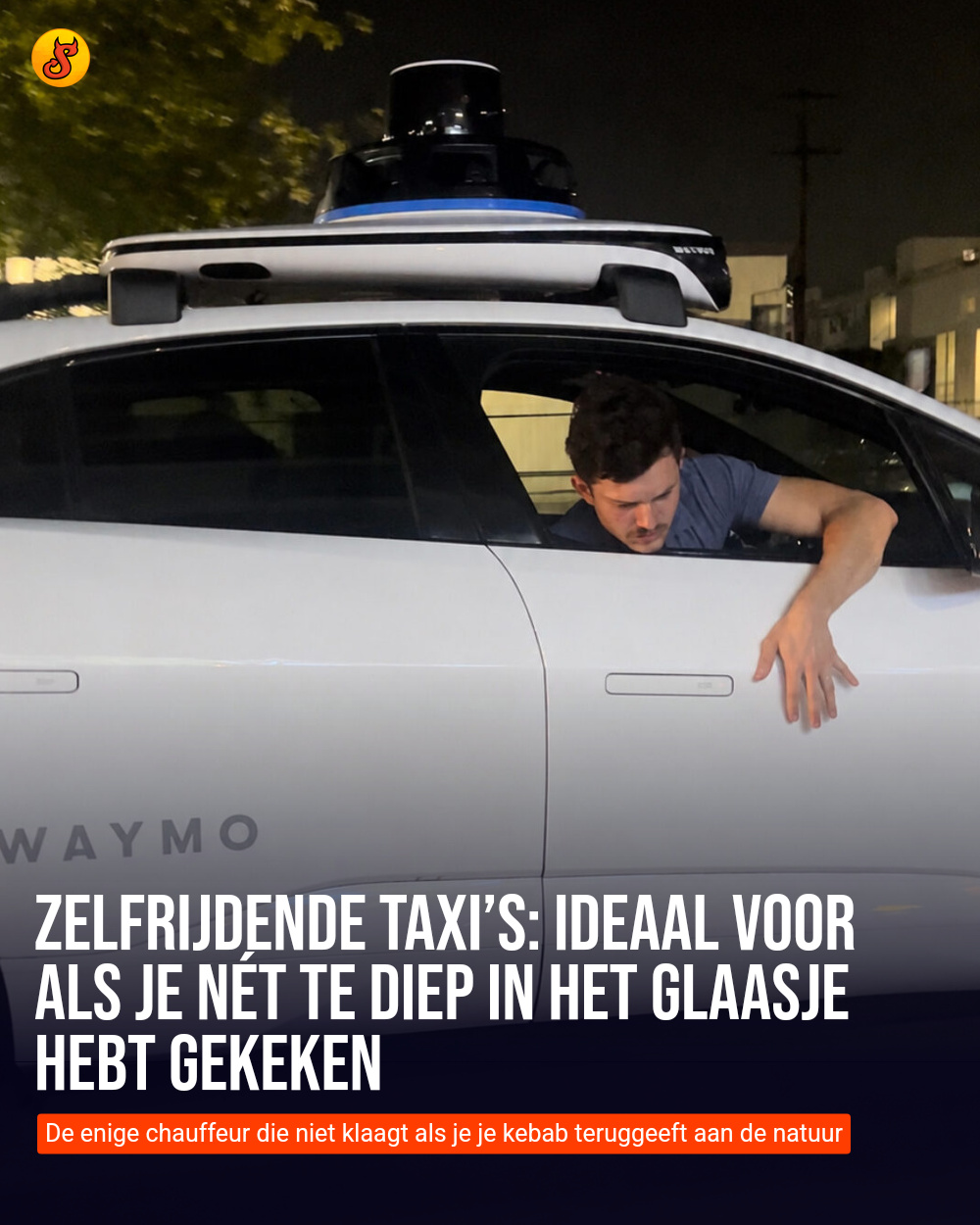 Zelfrijdende taxi’s: Ideaal voor als je nét te diep in het glaasje hebt gekeken