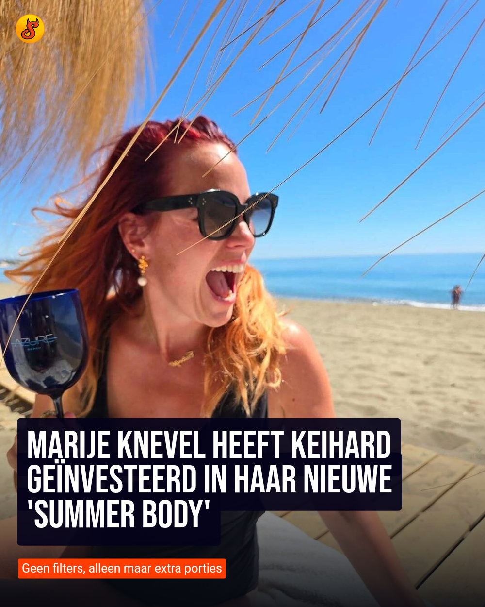 Marije Knevel heeft keihard geïnvesteerd in haar nieuwe 'summer body'