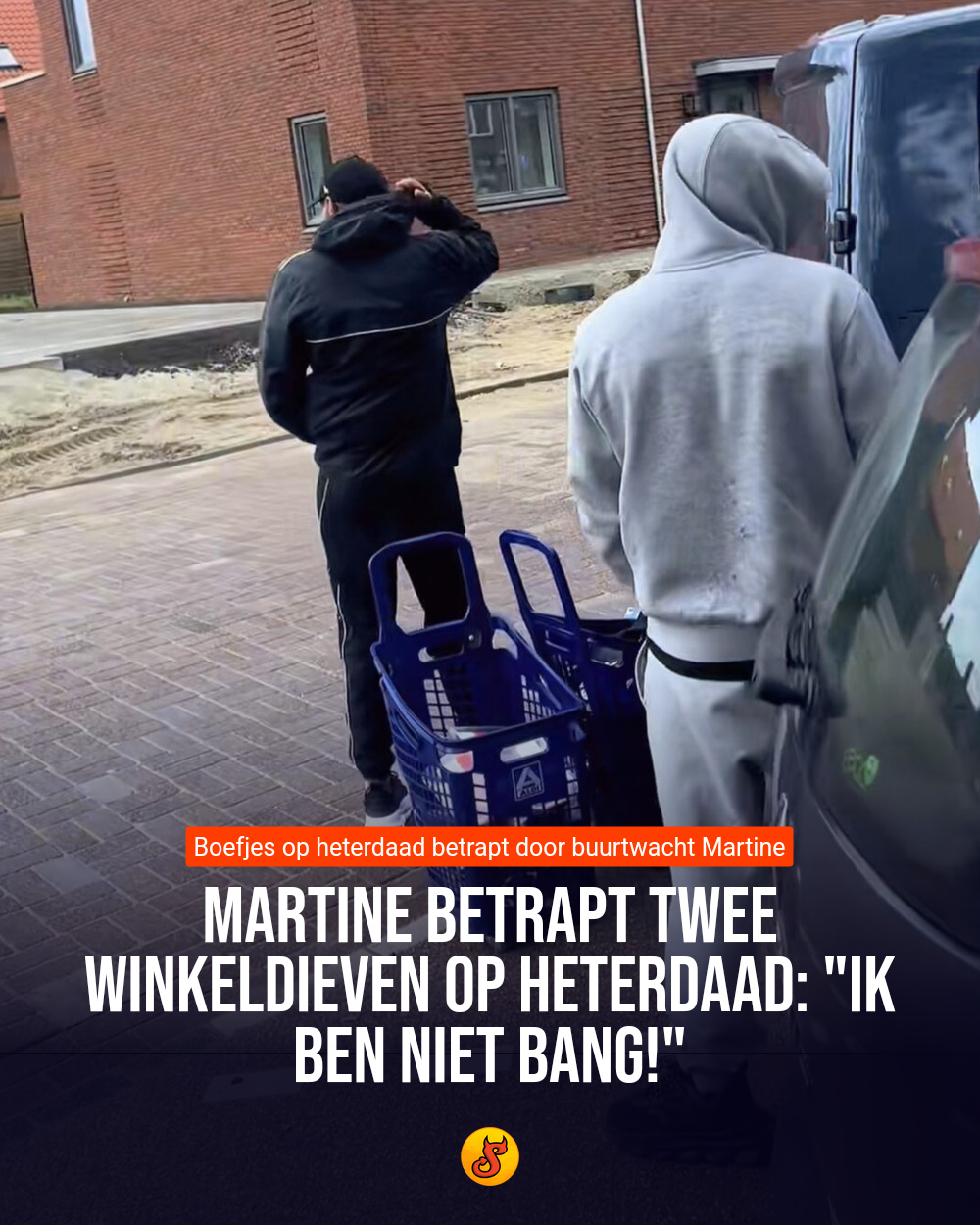 Martine betrapt twee winkeldieven op heterdaad: "Ik ben niet bang!"