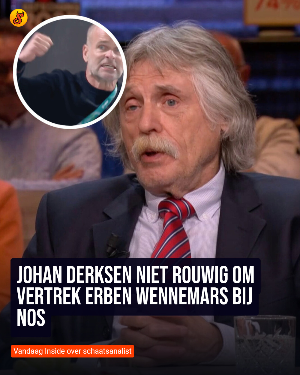 Johan Derksen niet rouwig om vertrek Erben Wennemars bij NOS