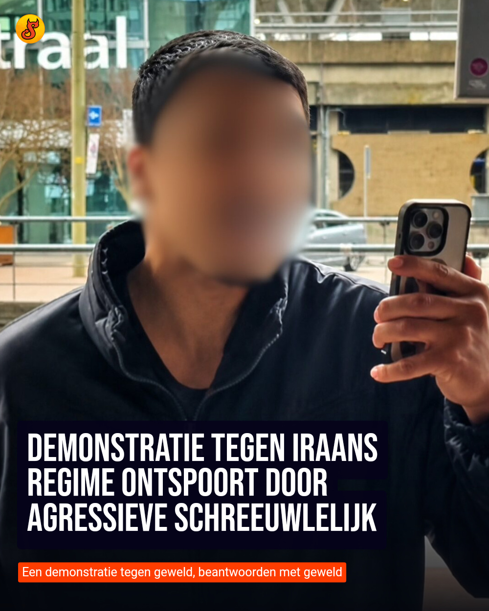 Demonstratie tegen Iraans regime ontspoort door agressieve schreeuwlelijk