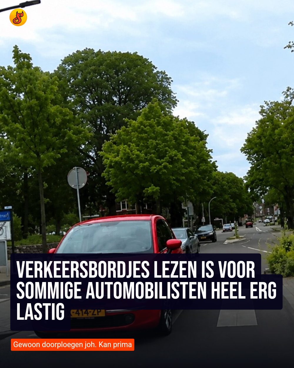 Verkeersbordjes lezen is voor sommige automobilisten heel erg lastig