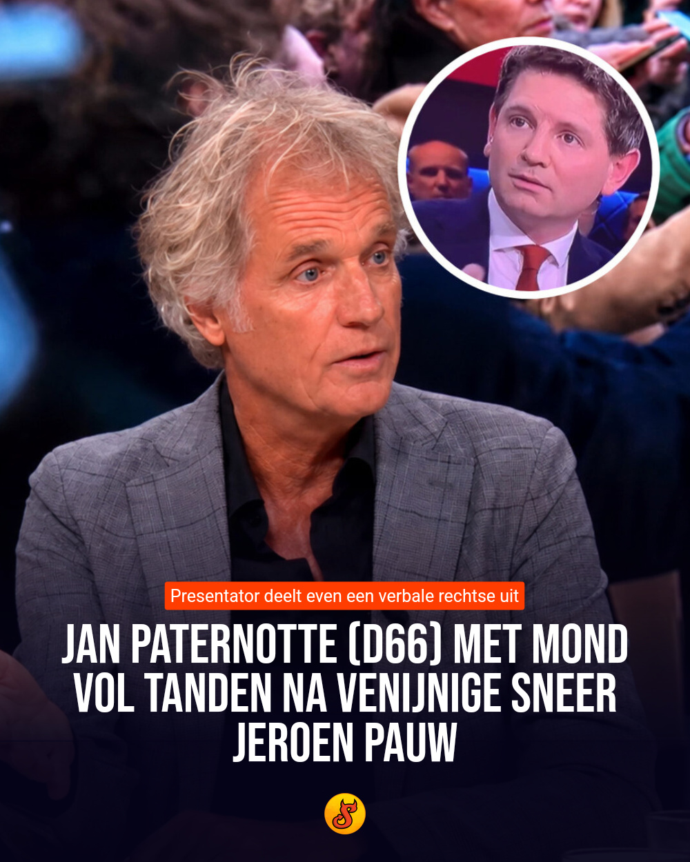 Jan Paternotte (D66) met mond vol tanden na venijnige sneer Jeroen Pauw
