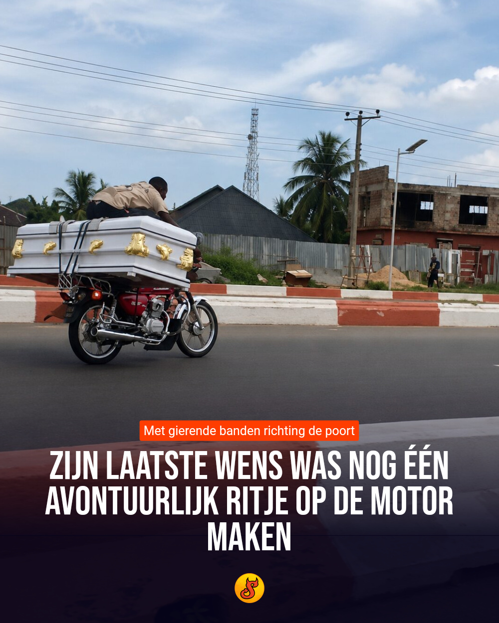 Zijn laatste wens was nog één avontuurlijk ritje op de motor maken
