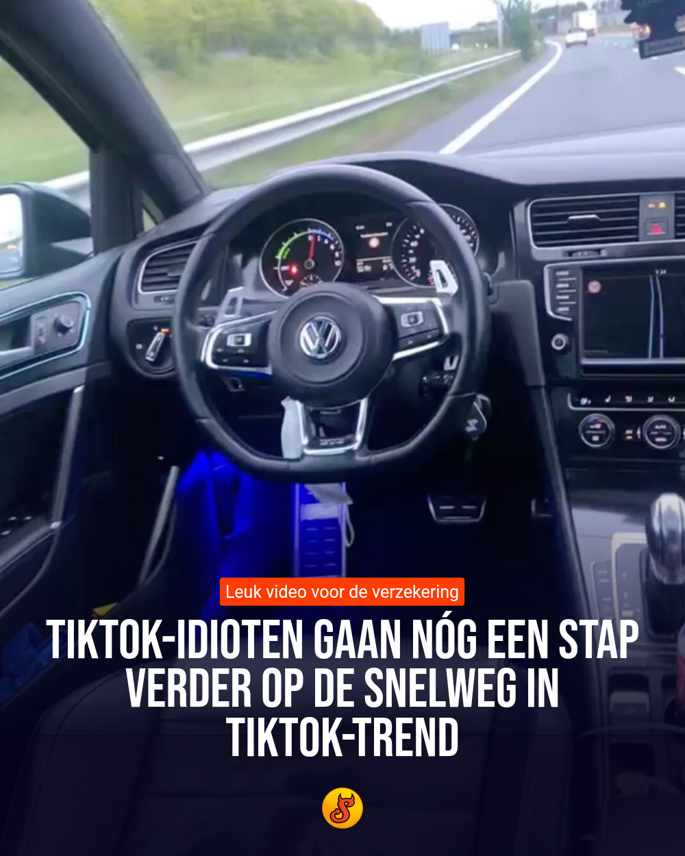 TikTok-idioten gaan nóg een stap verder op de snelweg in TikTok-trend