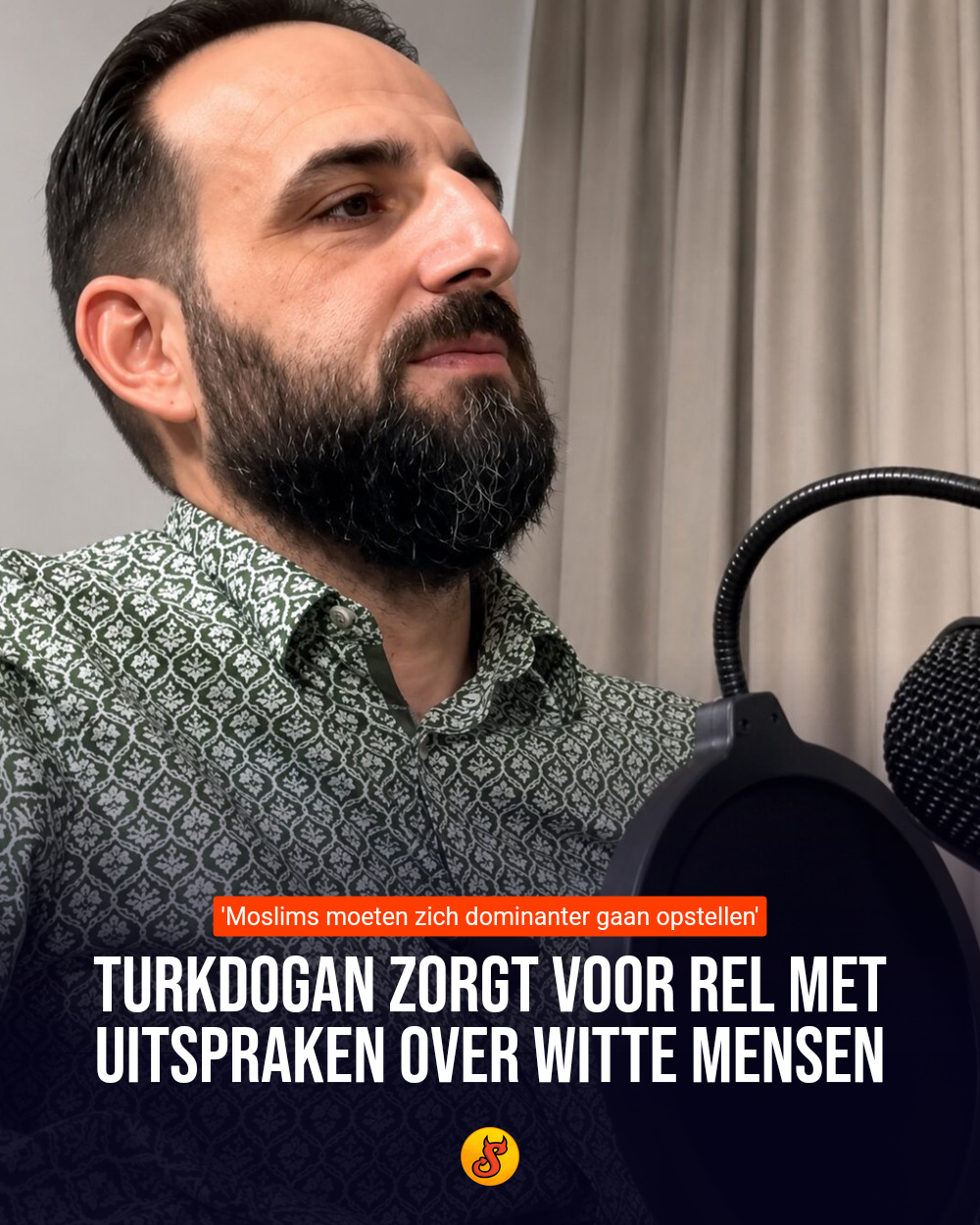 Turkdogan zorgt voor rel met uitspraken over witte mensen