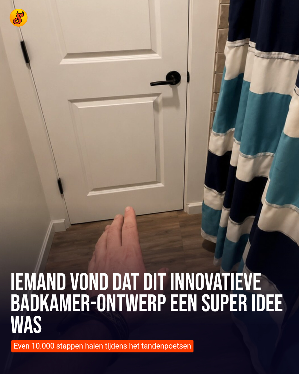 Iemand vond dat dit innovatieve badkamer-ontwerp een super idee was