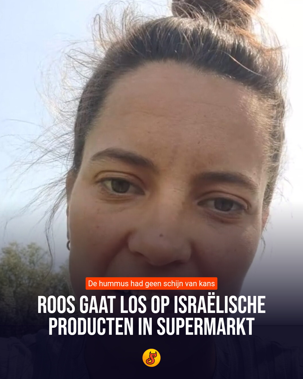 Roos gaat los op Israëlische producten in supermarkt