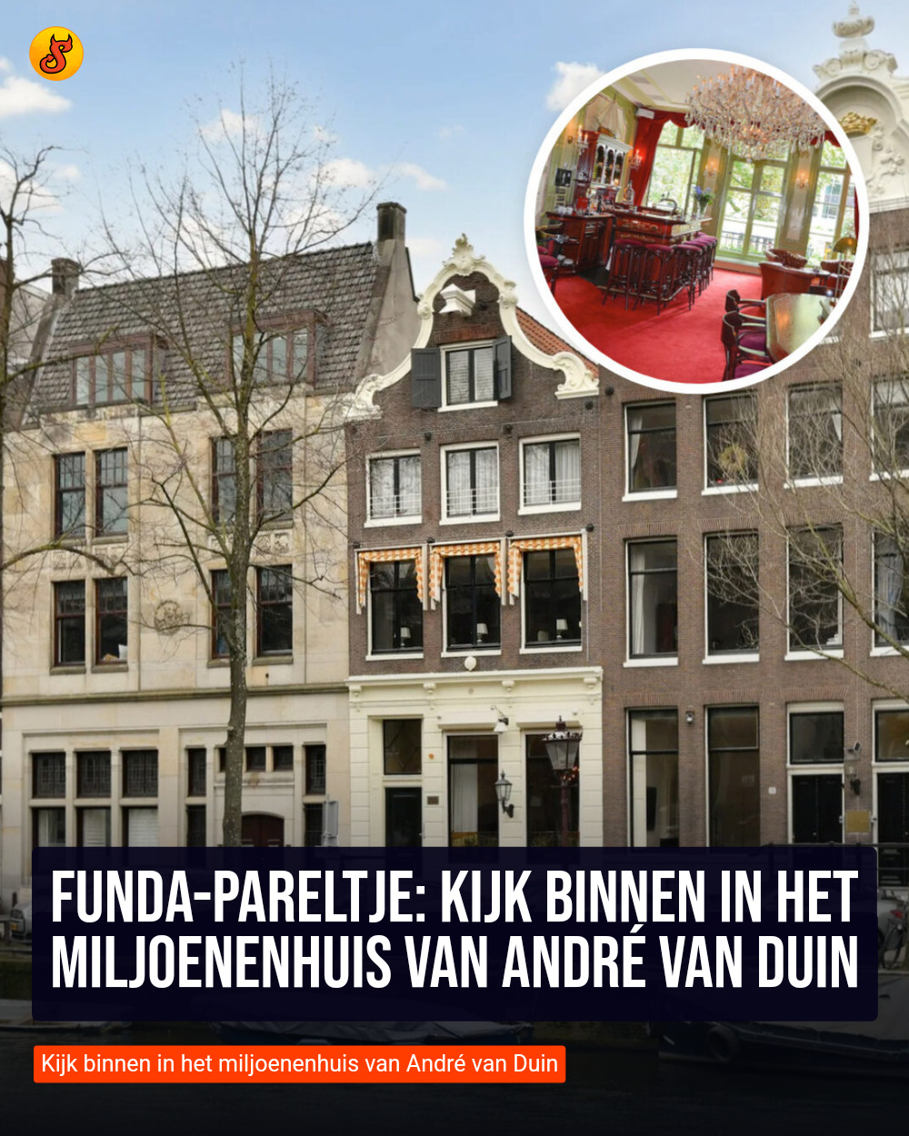 Funda-pareltje: Kijk binnen in het miljoenenhuis van André van Duin