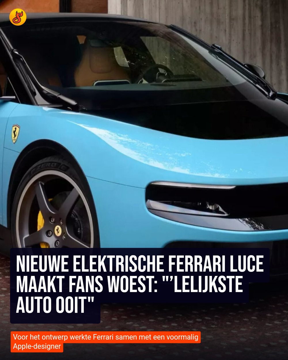 Nieuwe elektrische Ferrari Luce maakt fans woest: "’Lelijkste auto ooit"