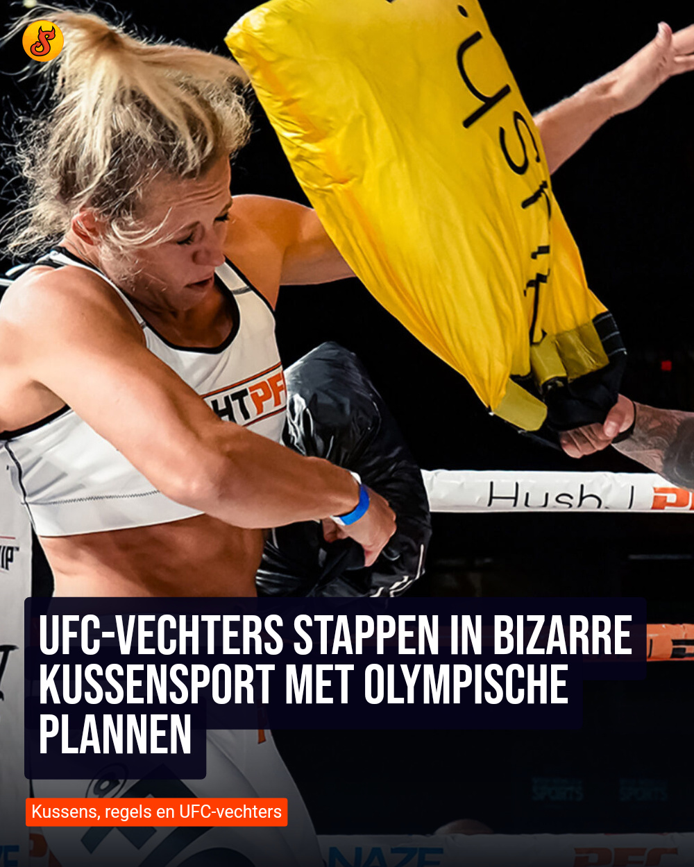 UFC-vechters stappen in bizarre kussensport met olympische plannen