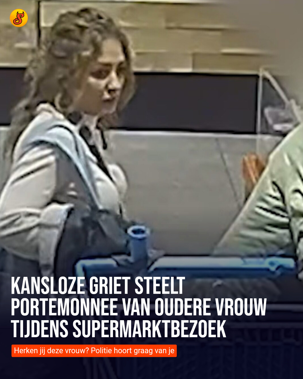 Kansloze griet steelt portemonnee van oudere vrouw tijdens supermarktbezoek