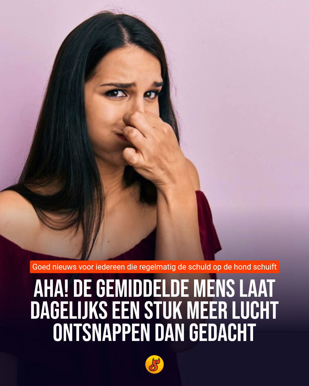 Aha! De gemiddelde mens laat dagelijks een stuk meer lucht ontsnappen dan gedacht
