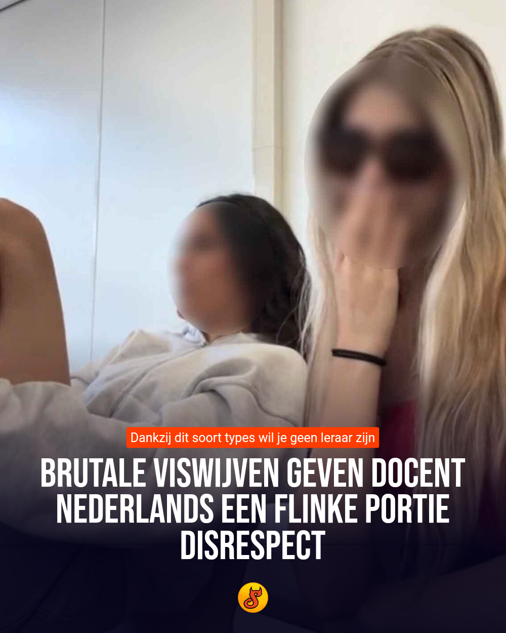 Brutale viswijven geven docent Nederlands een flinke portie disrespect