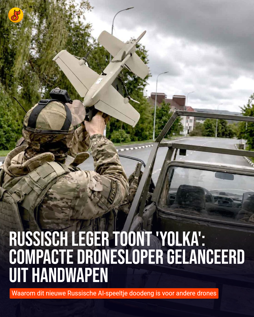 Russisch leger toont 'Yolka': Compacte dronesloper gelanceerd uit handwapen