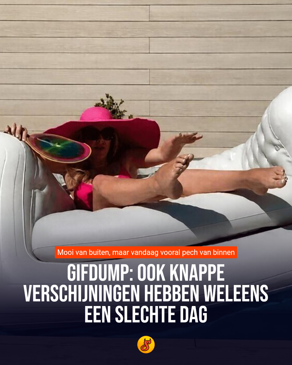 Gifdump: Ook knappe verschijningen hebben weleens een slechte dag