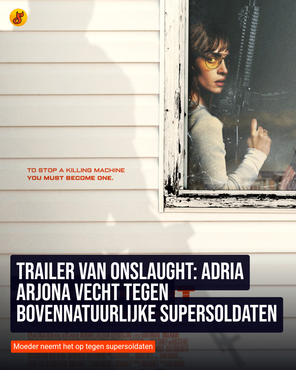 Trailer van Onslaught: Adria Arjona vecht tegen bovennatuurlijke supersoldaten