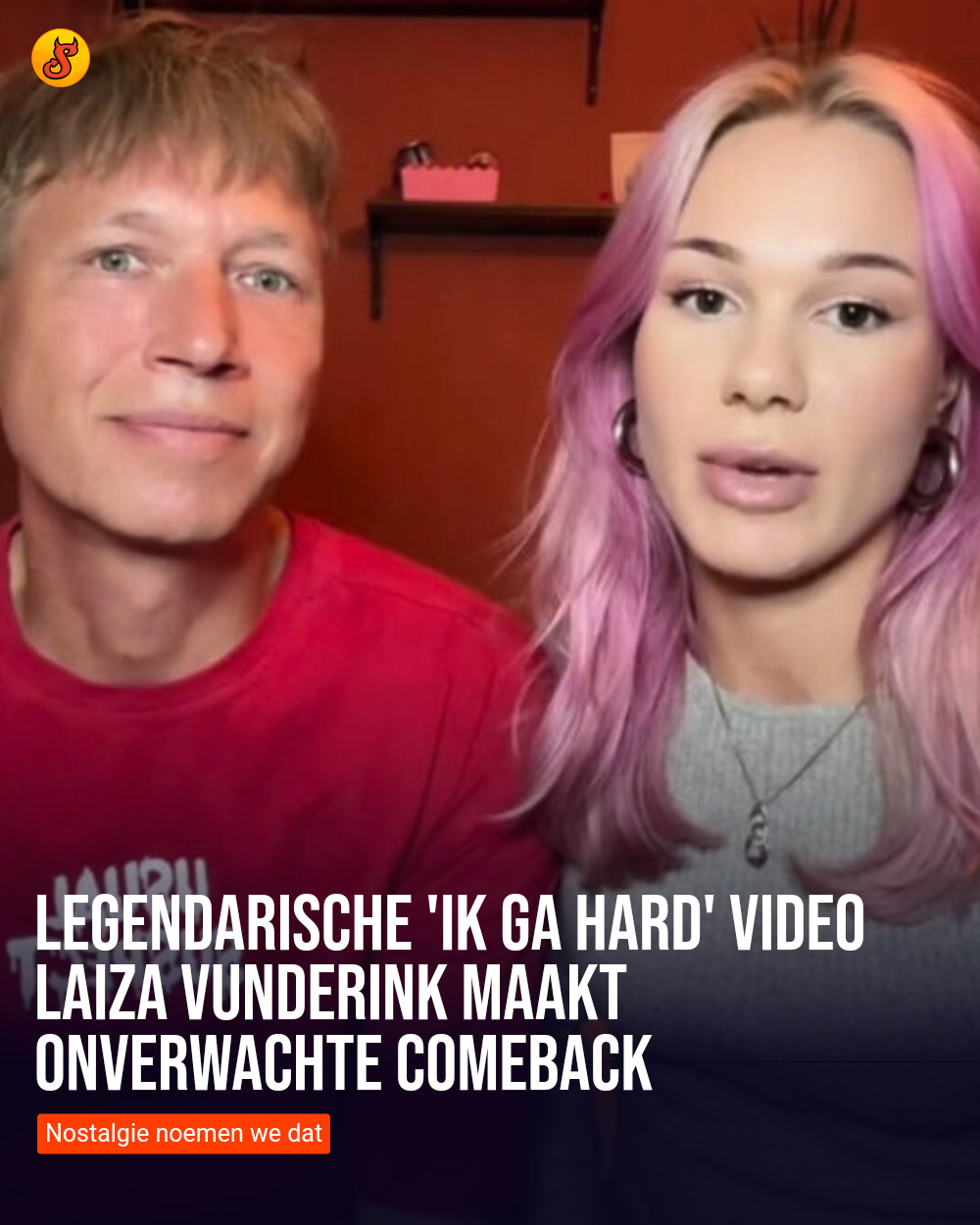 Legendarische 'Ik ga hard' video Laiza Vunderink maakt onverwachte comeback