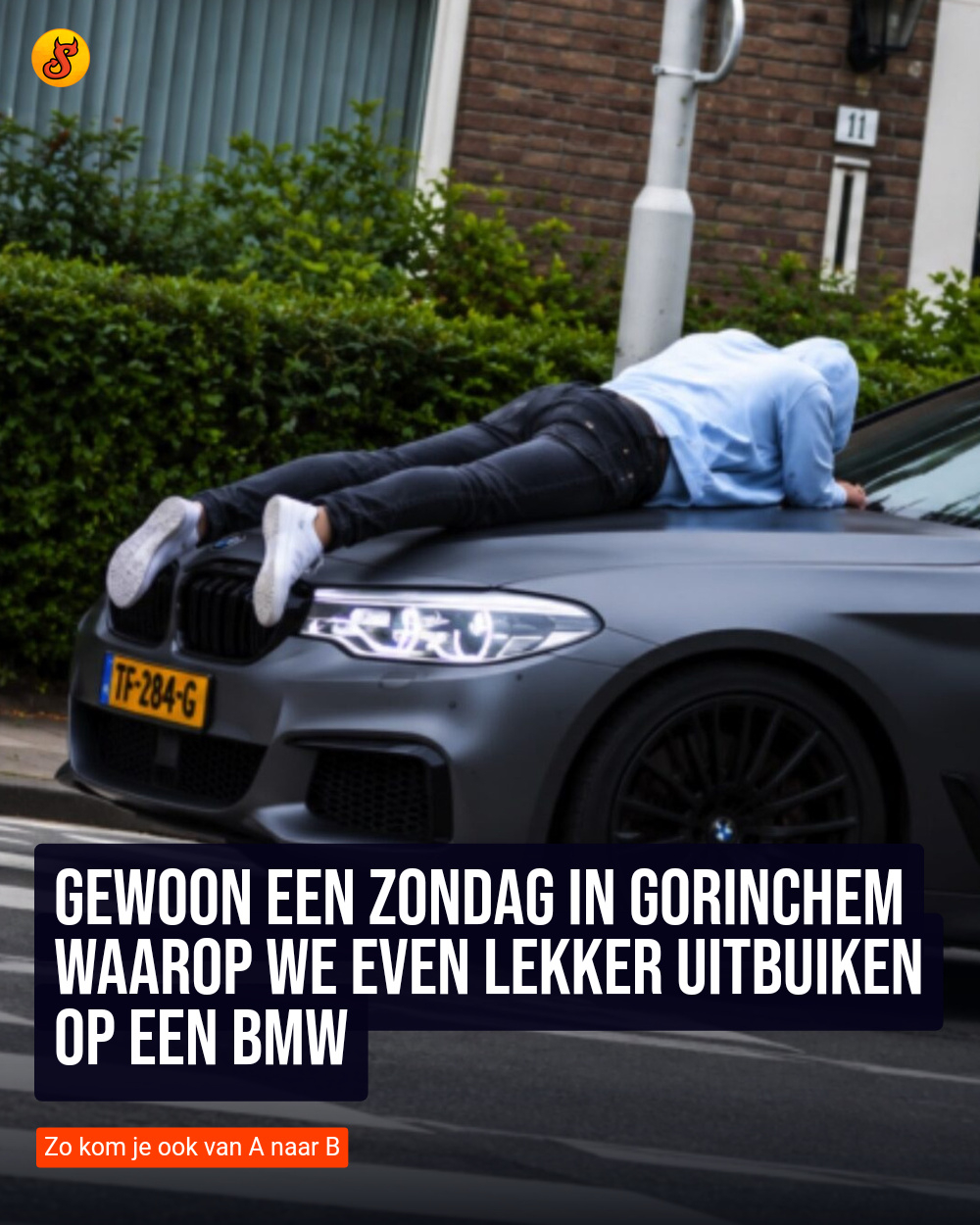 Gewoon een zondag in Gorinchem waarop we even lekker uitbuiken op een BMW