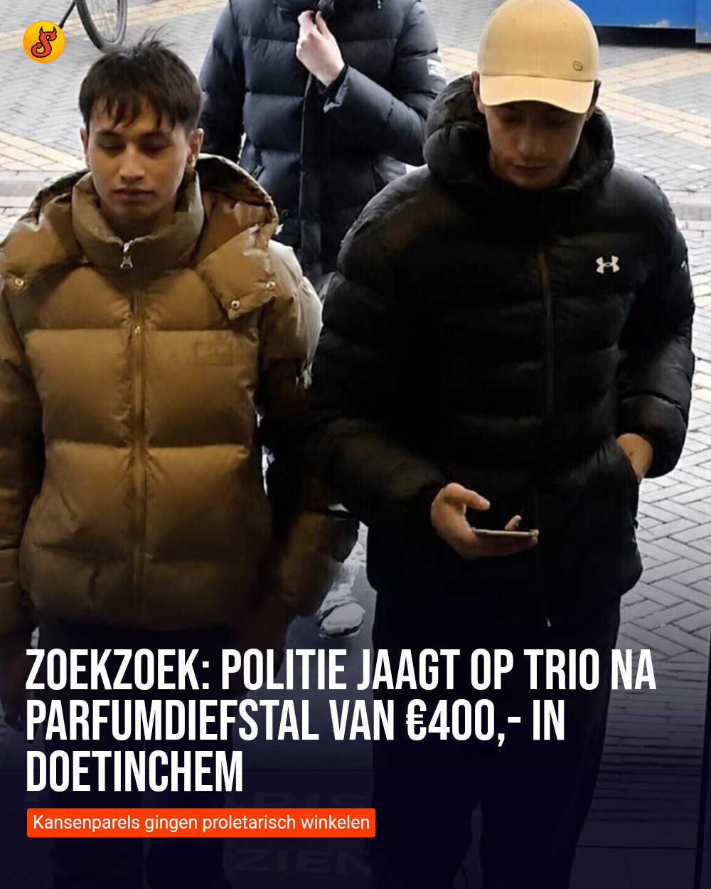 Zoekzoek: Politie jaagt op trio na parfumdiefstal van €400,- in Doetinchem