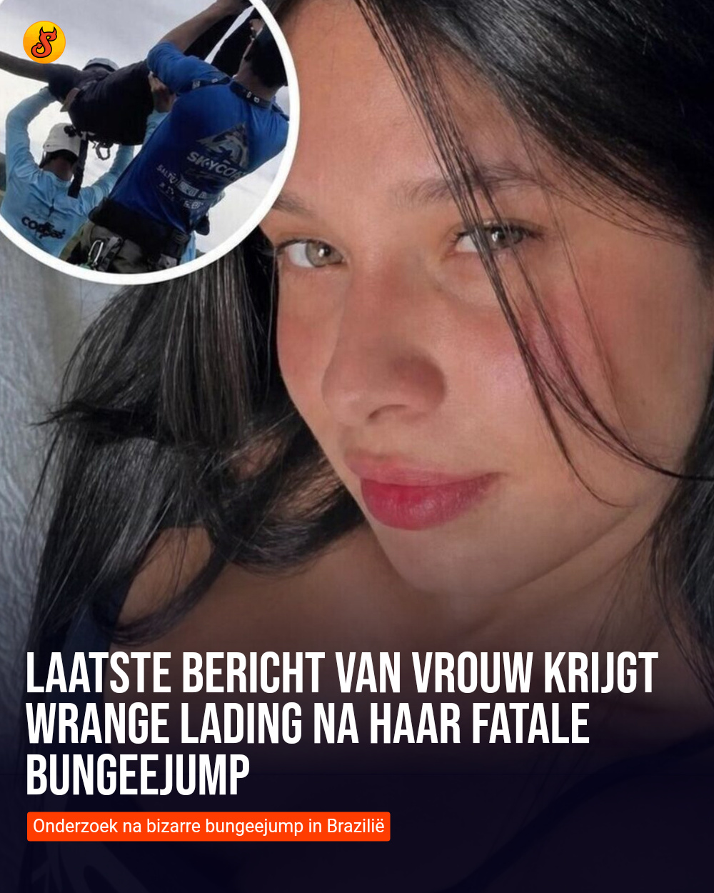 Laatste bericht van vrouw krijgt wrange lading na haar fatale bungeejump