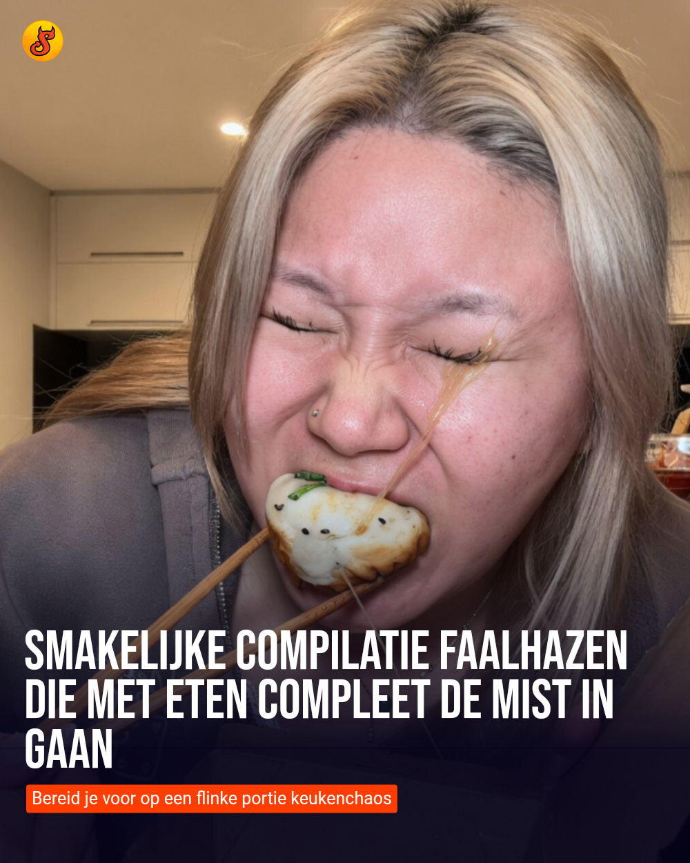 Smakelijke compilatie faalhazen die met eten compleet de mist in gaan