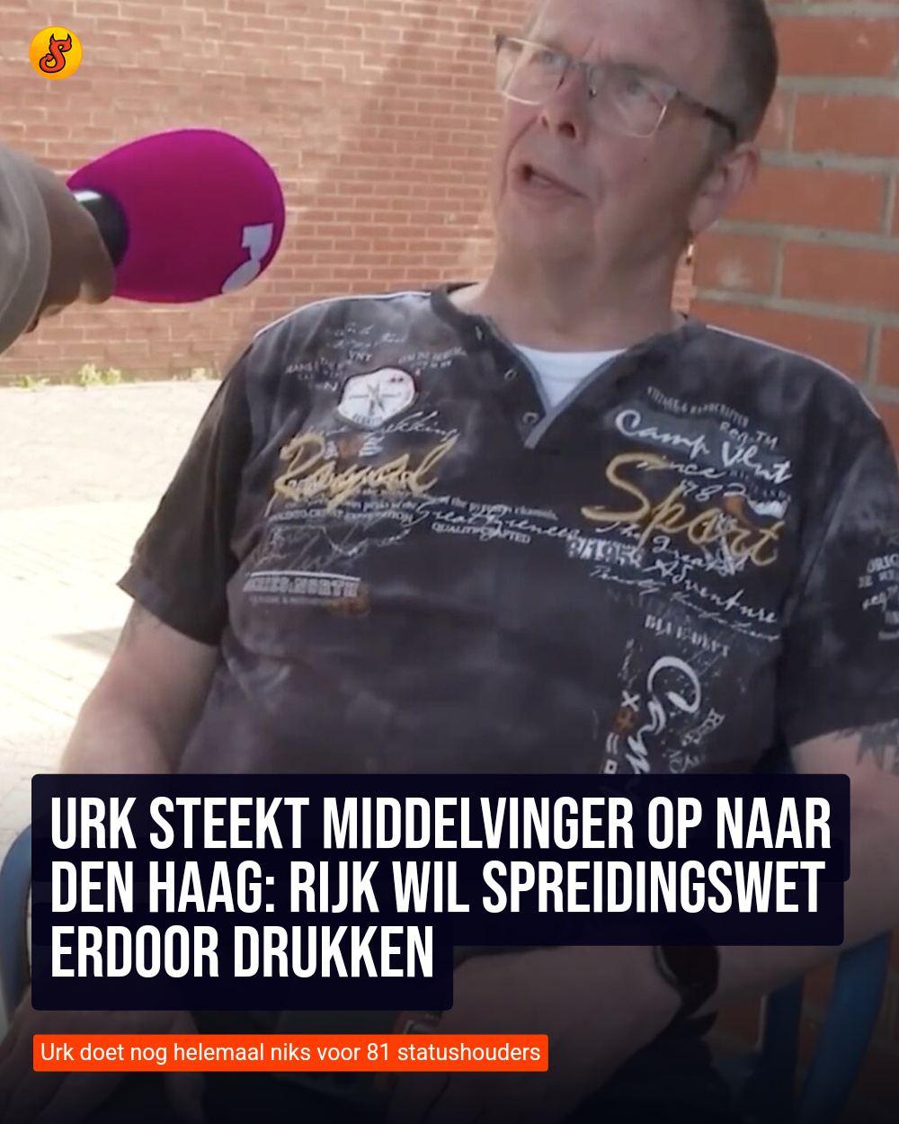 Urk steekt middelvinger op naar Den Haag: Rijk wil spreidingswet erdoor drukken