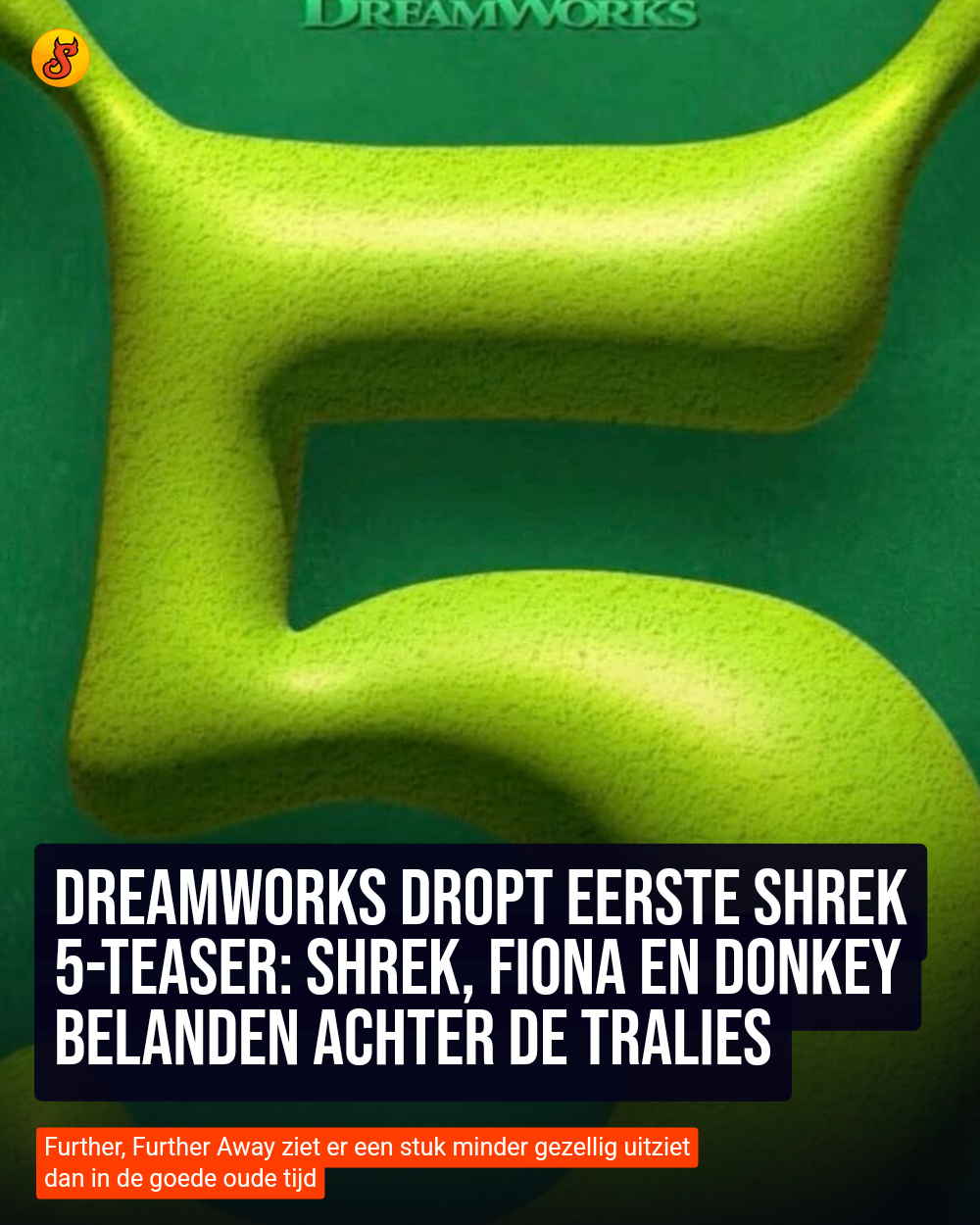 DreamWorks dropt eerste Shrek 5-teaser: Shrek, Fiona en Donkey belanden achter de tralies