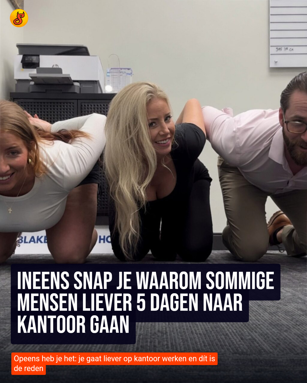 Ineens snap je waarom sommige mensen liever 5 dagen naar kantoor gaan