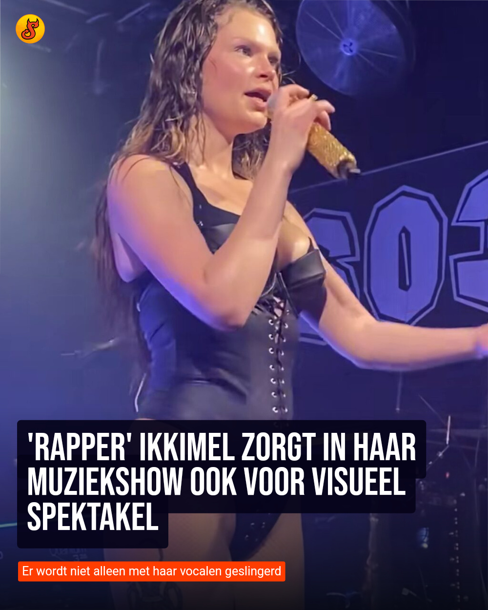 'Rapper' Ikkimel zorgt in haar muziekshow ook voor visueel spektakel