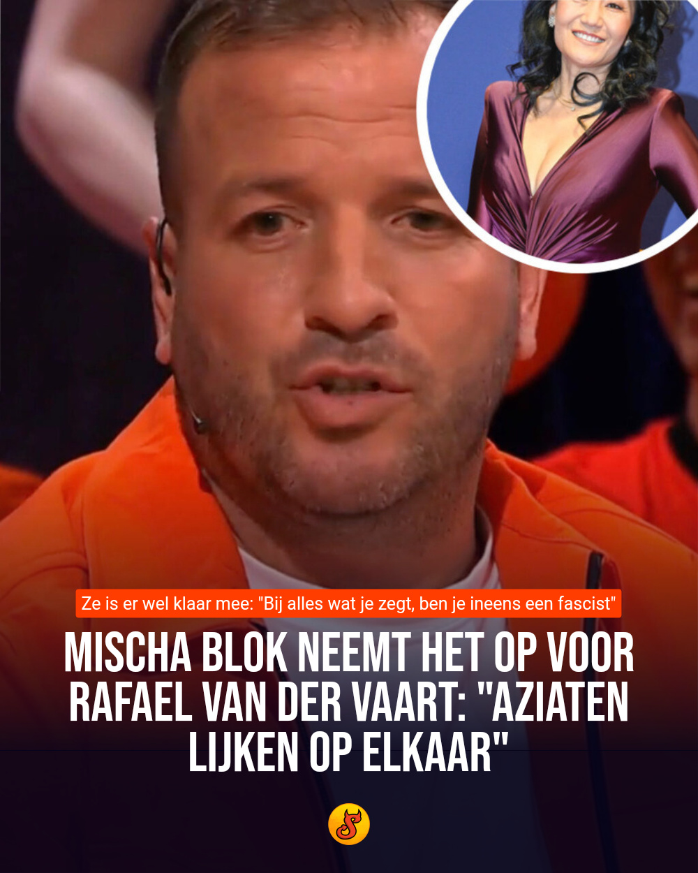Mischa Blok neemt het op voor Rafael van der Vaart: "Aziaten lijken op elkaar"