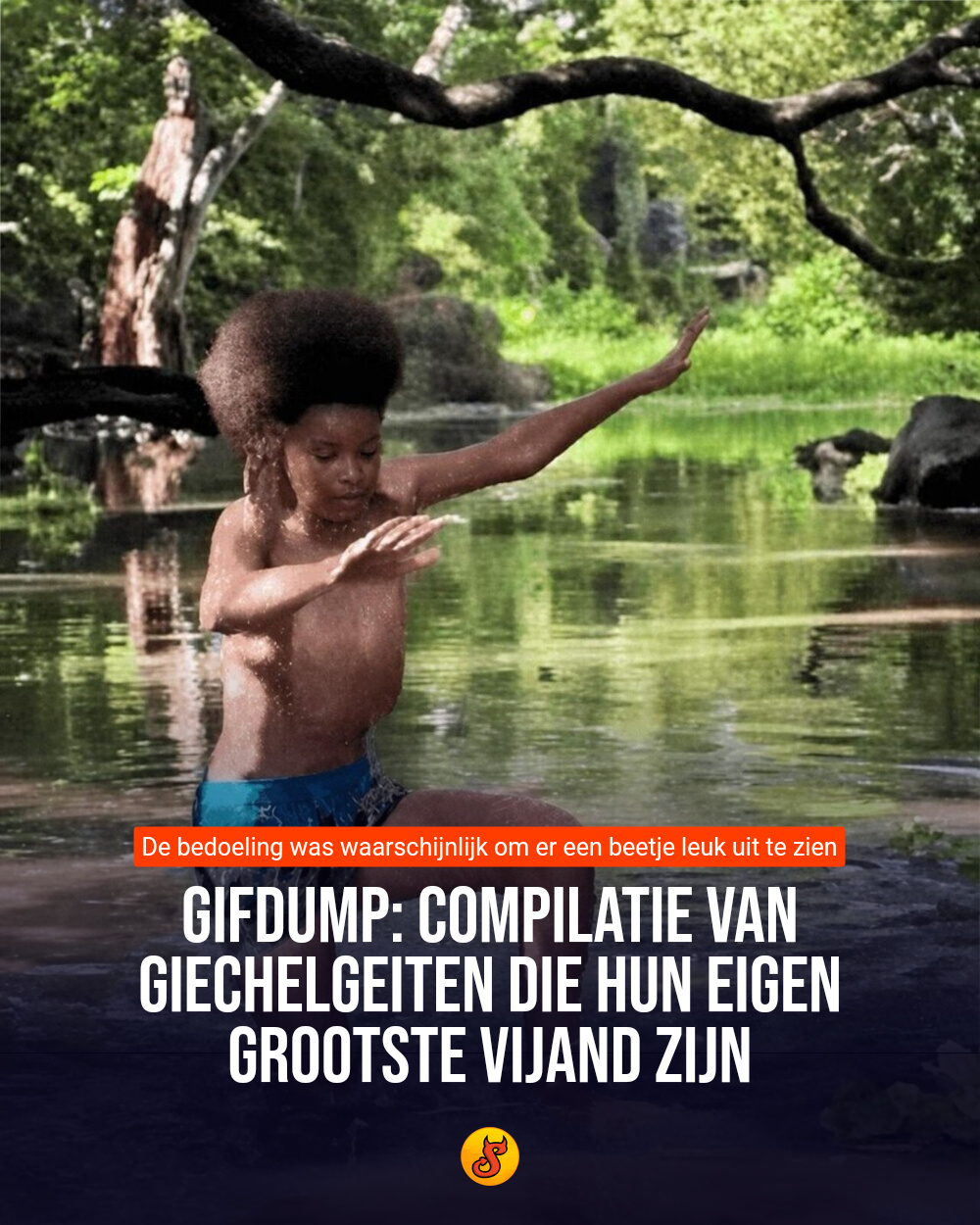 Gifdump: Compilatie van giechelgeiten die hun eigen grootste vijand zijn