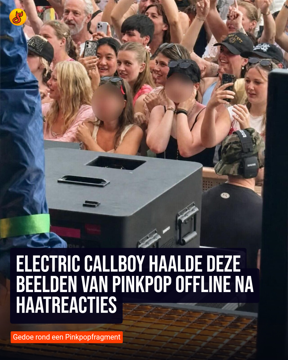 Electric Callboy haalde deze beelden van Pinkpop offline na haatreacties