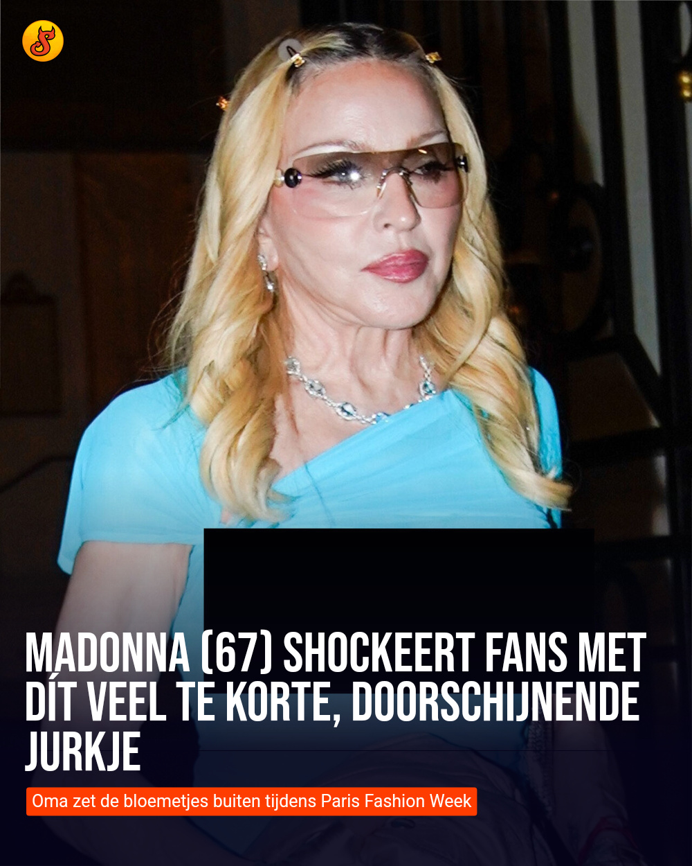 Madonna (67) shockeert fans met dít veel te korte, doorschijnende jurkje