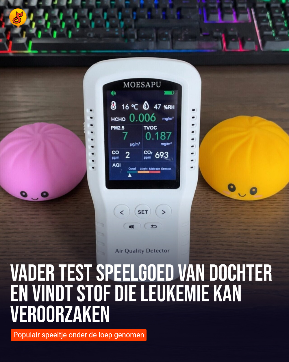 Vader test speelgoed van dochter en vindt stof die leukemie kan veroorzaken