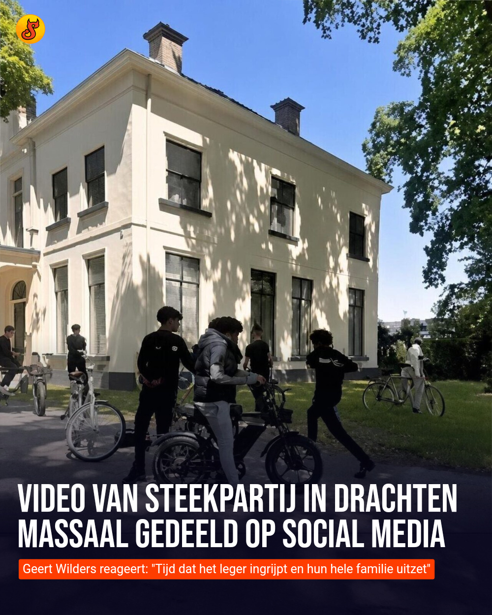 Video van steekpartij in Drachten massaal gedeeld op social media