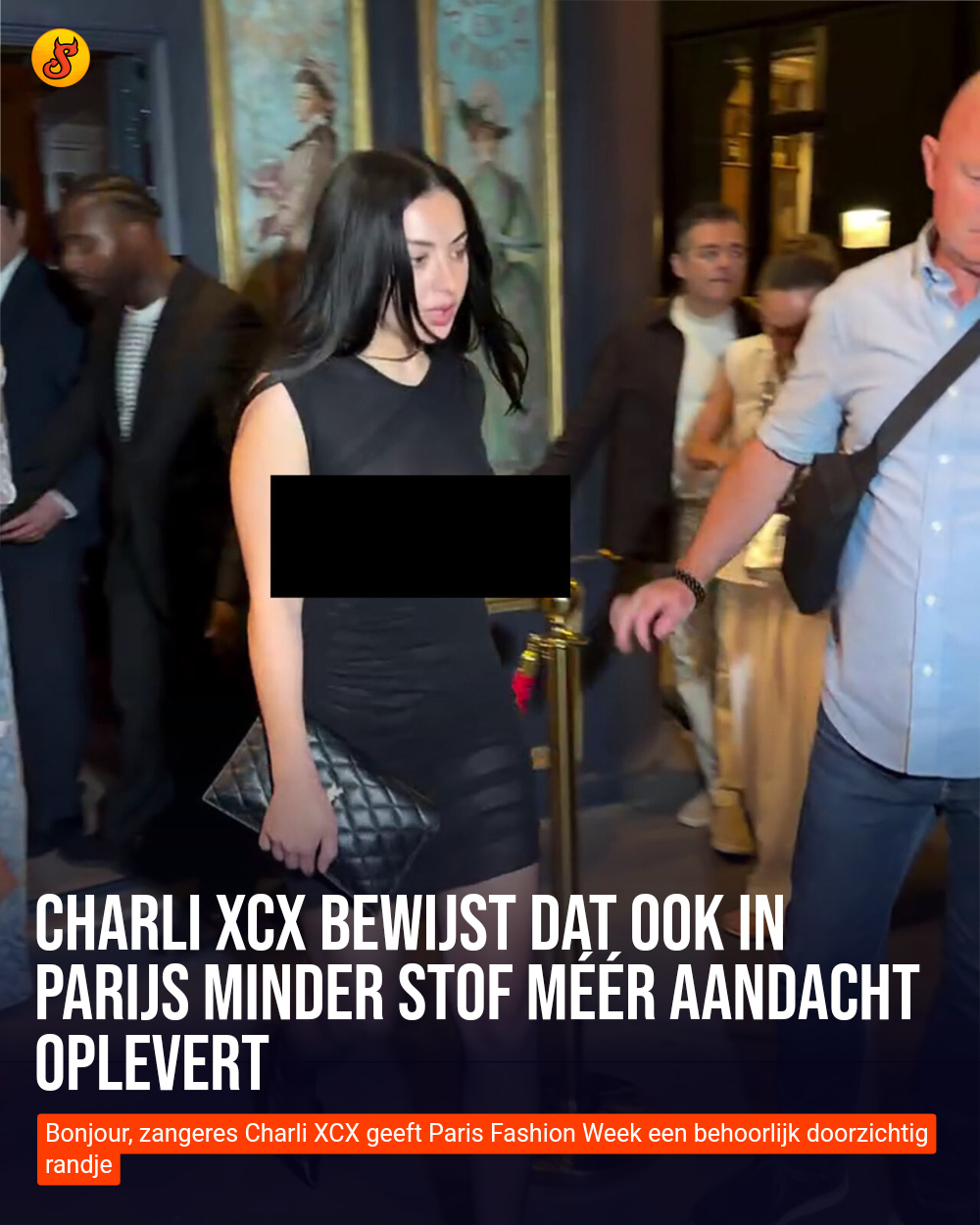 Charli XCX bewijst dat ook in Parijs minder stof méér aandacht oplevert