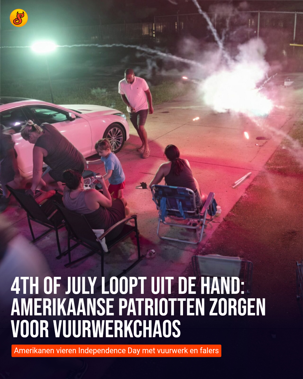 4th of July loopt uit de hand: Amerikaanse patriotten zorgen voor vuurwerkchaos