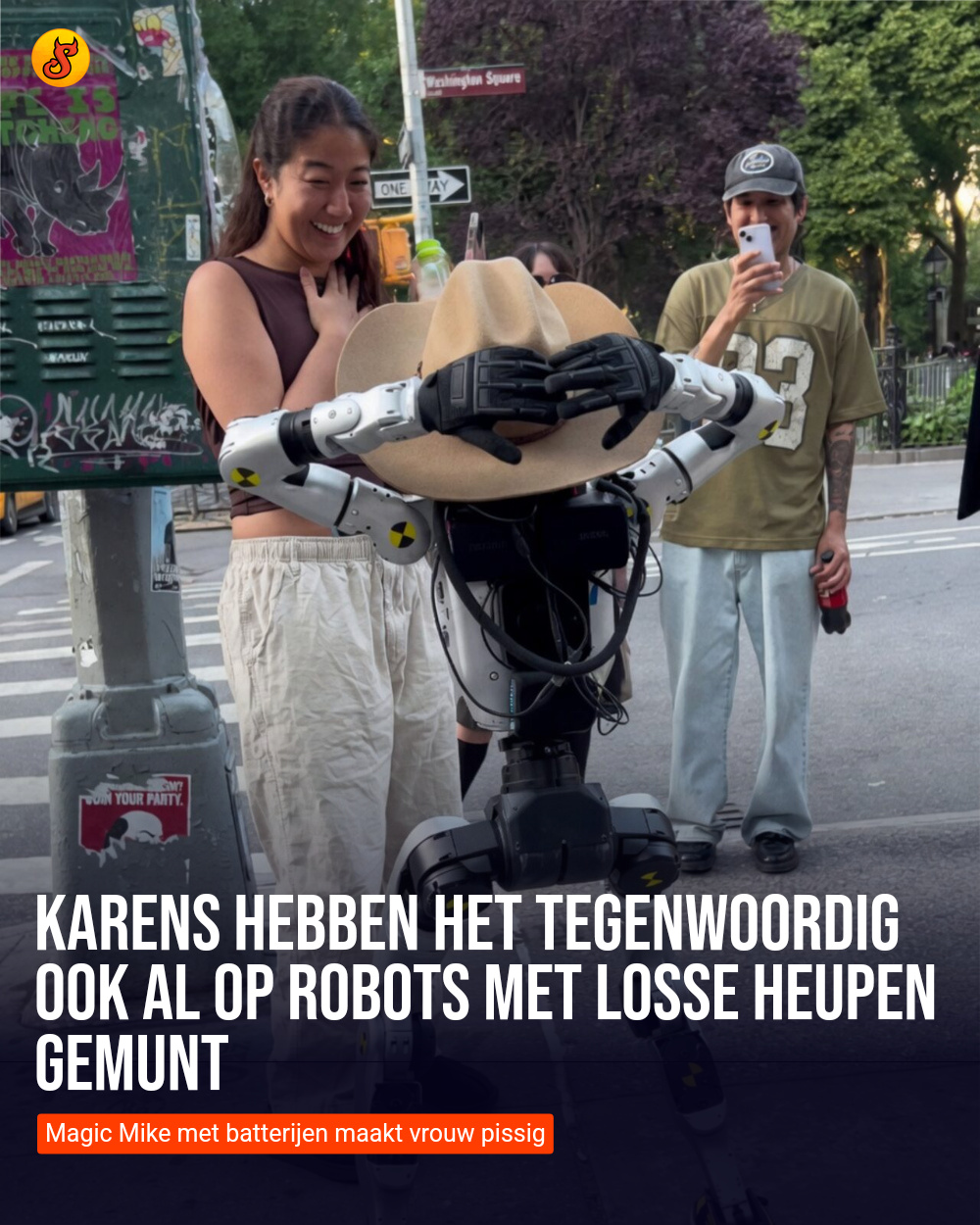Karens hebben het tegenwoordig ook al op robots met losse heupen gemunt