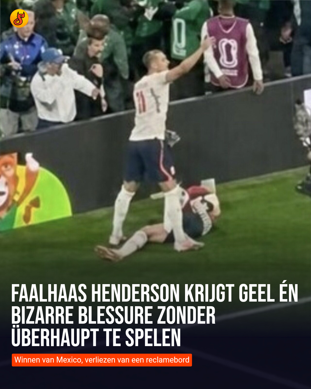 Faalhaas Henderson krijgt geel én bizarre blessure zonder überhaupt te spelen
