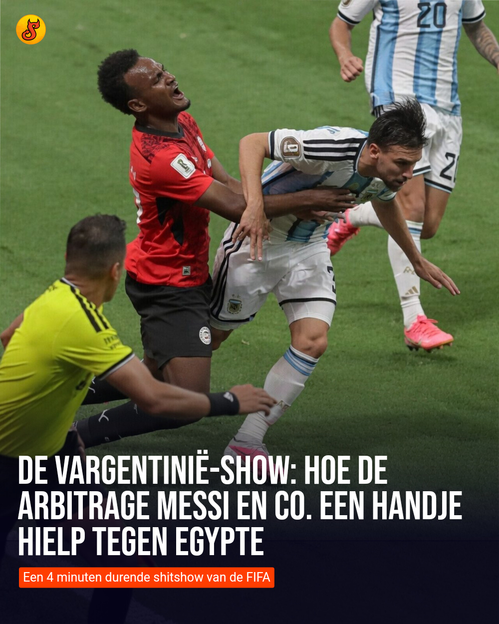 De VARgentinië-show: Hoe de arbitrage Messi en co. een handje hielp tegen Egypte