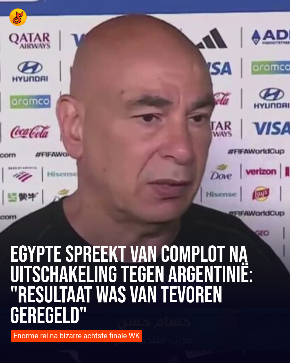 Egypte spreekt van complot na uitschakeling tegen Argentinië: "Resultaat was van tevoren geregeld"