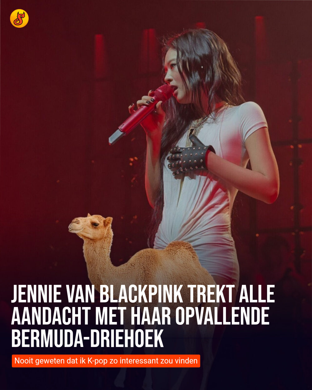 Jennie van Blackpink trekt alle aandacht met haar opvallende Bermuda-driehoek