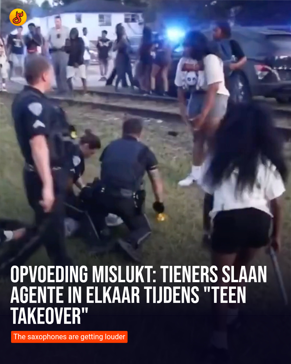 Opvoeding mislukt: Tieners slaan agente in elkaar tijdens "teen takeover"