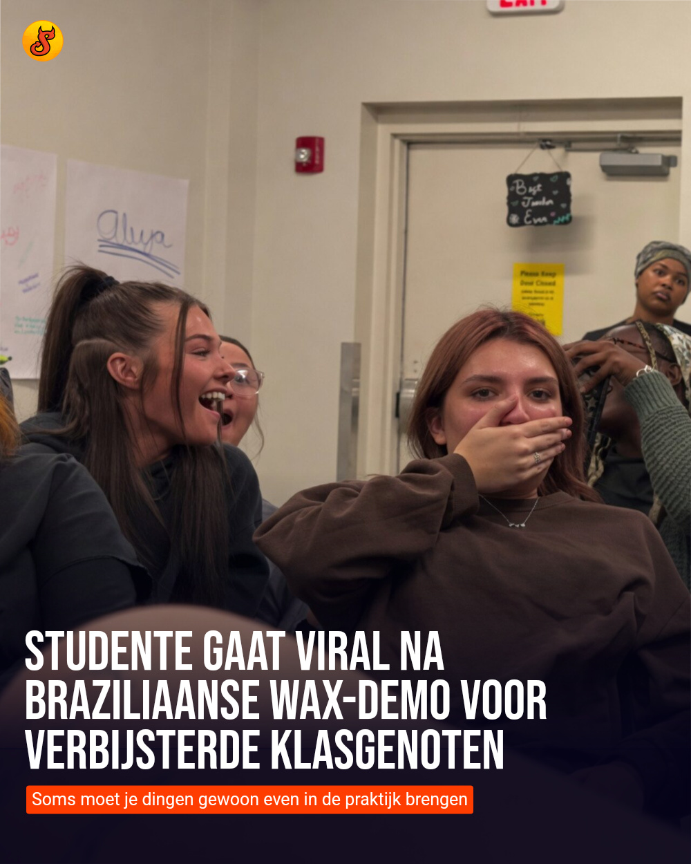 Studente gaat viral na Braziliaanse wax-demo voor verbijsterde klasgenoten