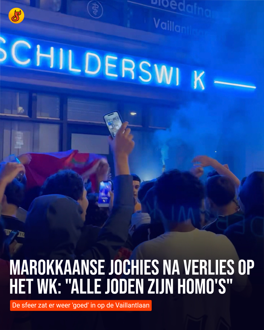 Marokkaanse jochies na verlies op het WK: "Alle joden zijn homo's"