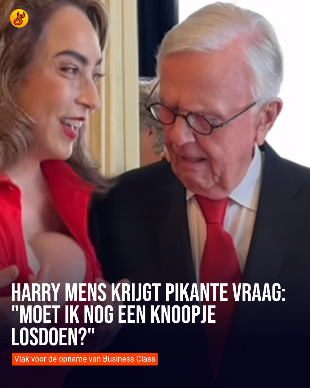 Harry Mens krijgt pikante vraag: "Moet ik nog een knoopje losdoen?"