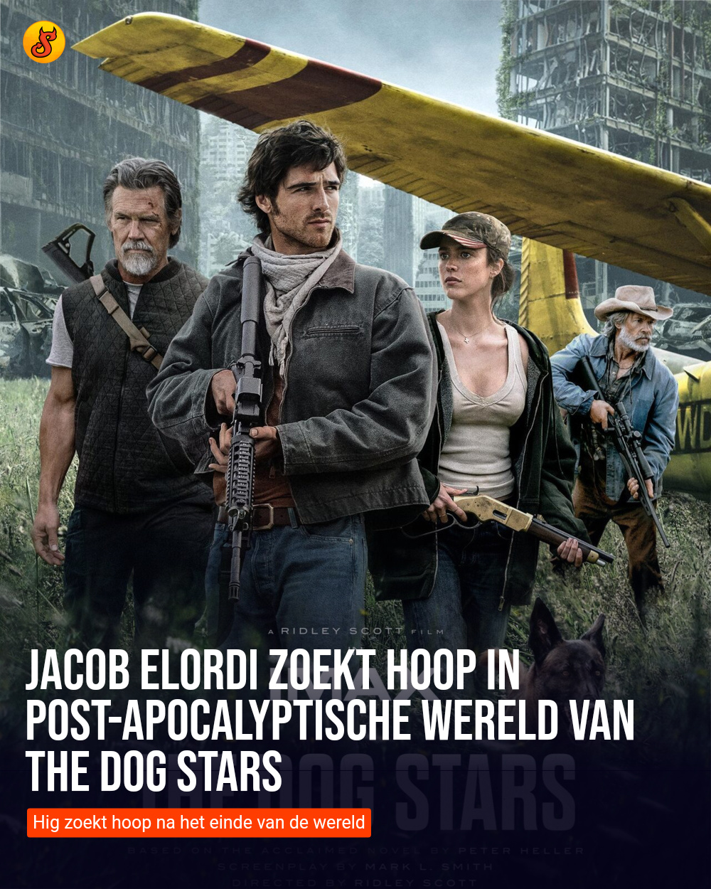 Jacob Elordi zoekt hoop in post-apocalyptische wereld van The Dog Stars
