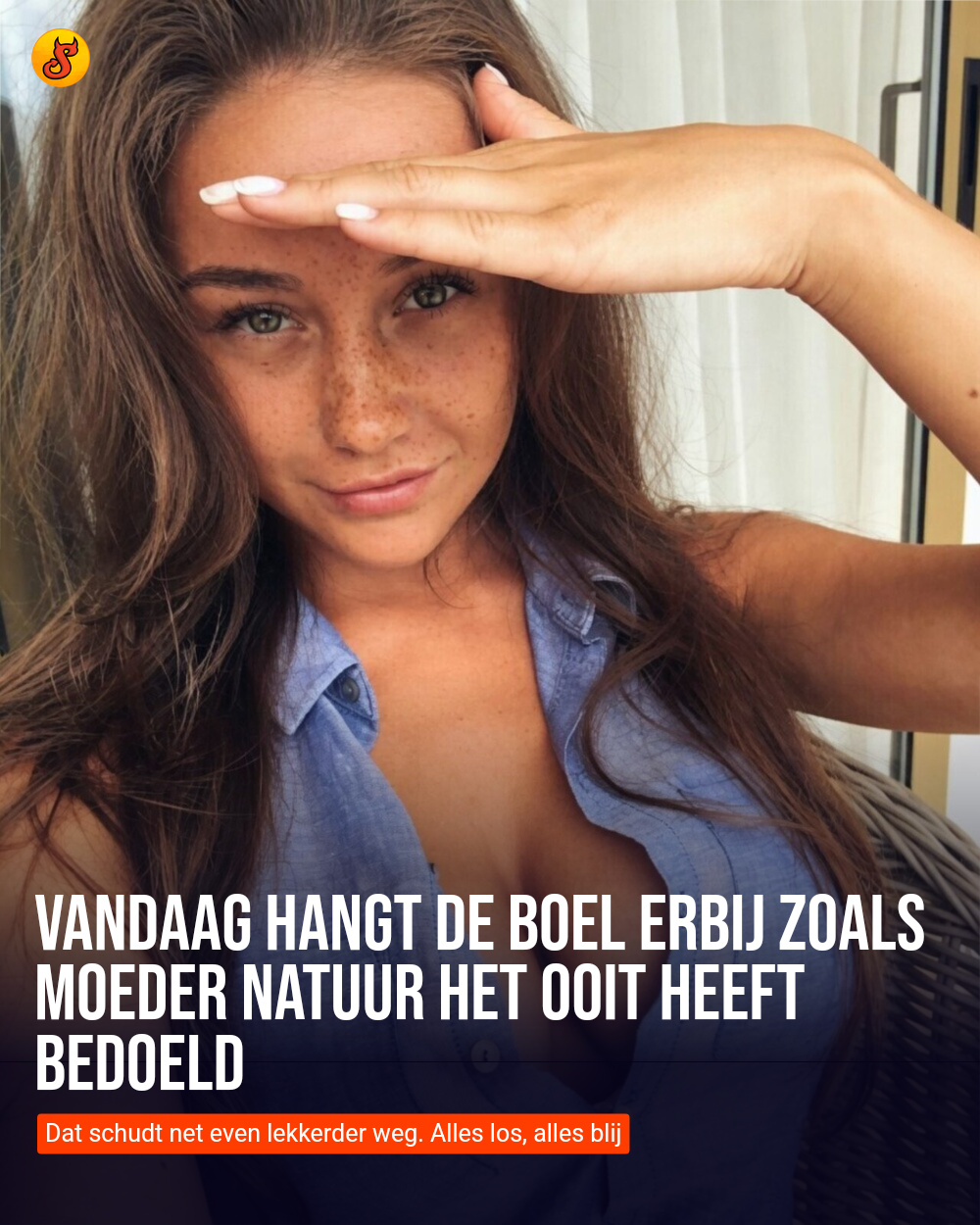 Vandaag hangt de boel erbij zoals moeder natuur het ooit heeft bedoeld
