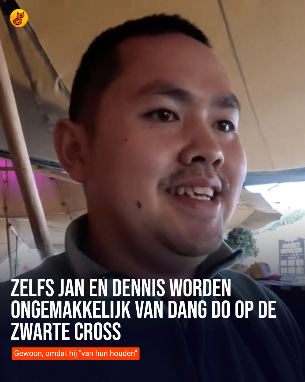 Zelfs Jan en Dennis worden ongemakkelijk van Dang Do op de Zwarte Cross